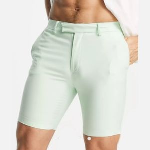 ASOS DESIGN MENS Size mint green summer skinny smart shorts NWT Men's Sz28"